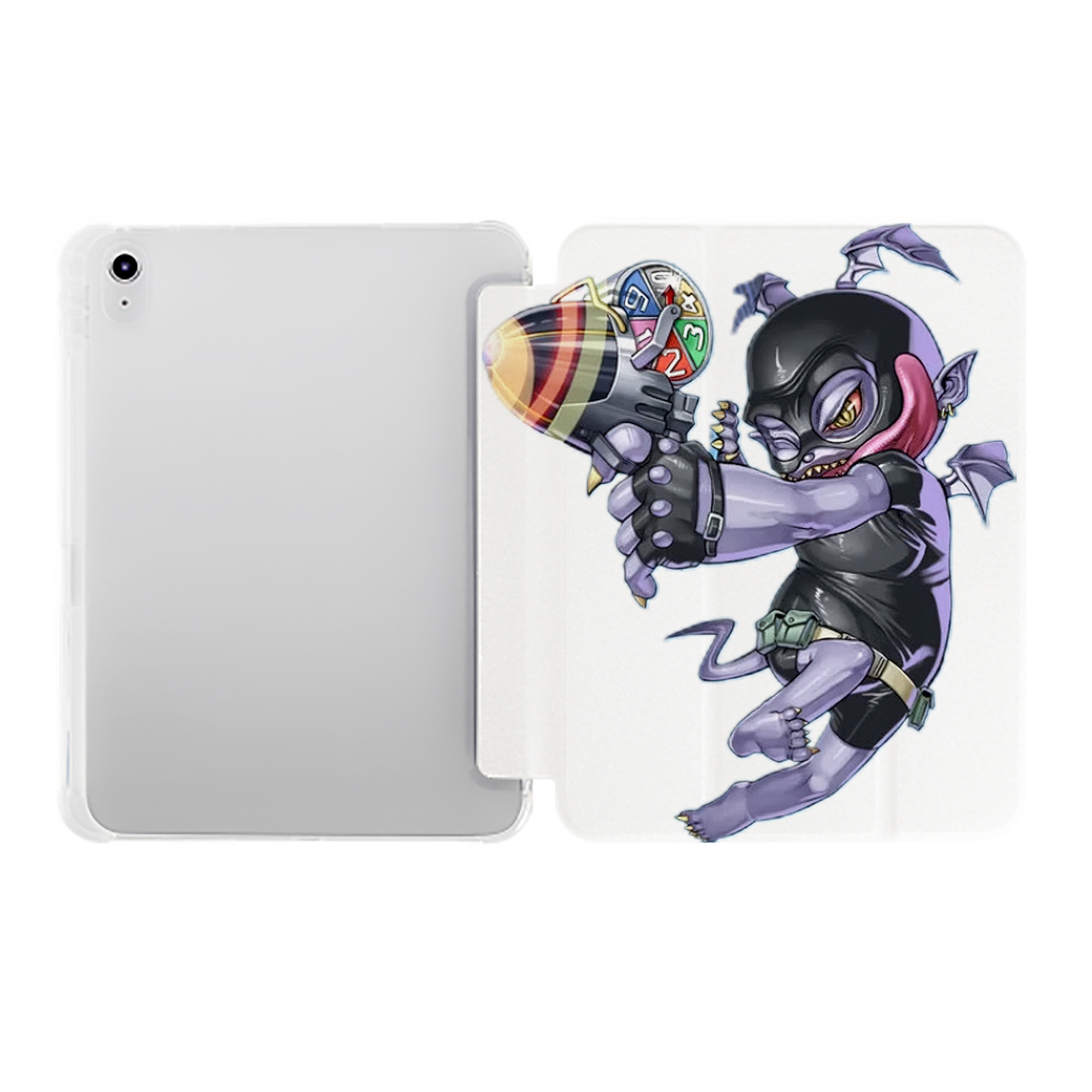 （画像用） 遊☆戯☆王 Yu-Gi-Oh! IPad ケース ペン収納付き 三つ折りスタンド PUレザー×シリコン 対応機種9.5/10.5/10.9インチ